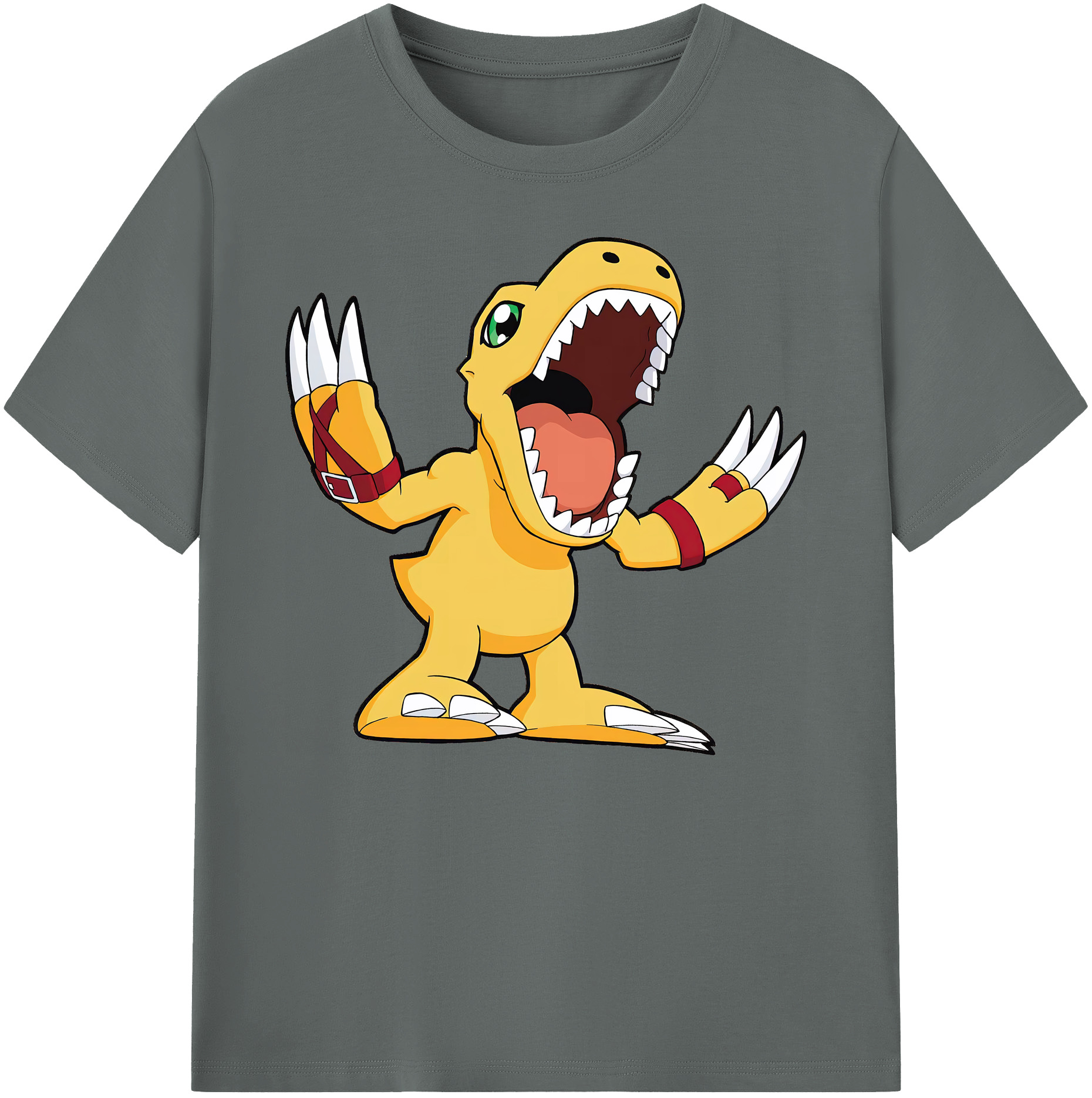 （画像用） Digimon デジタルモンスター/デジモン 綿100％ メンズ半袖Tシャツ｜肌触りやわらか＆通気性